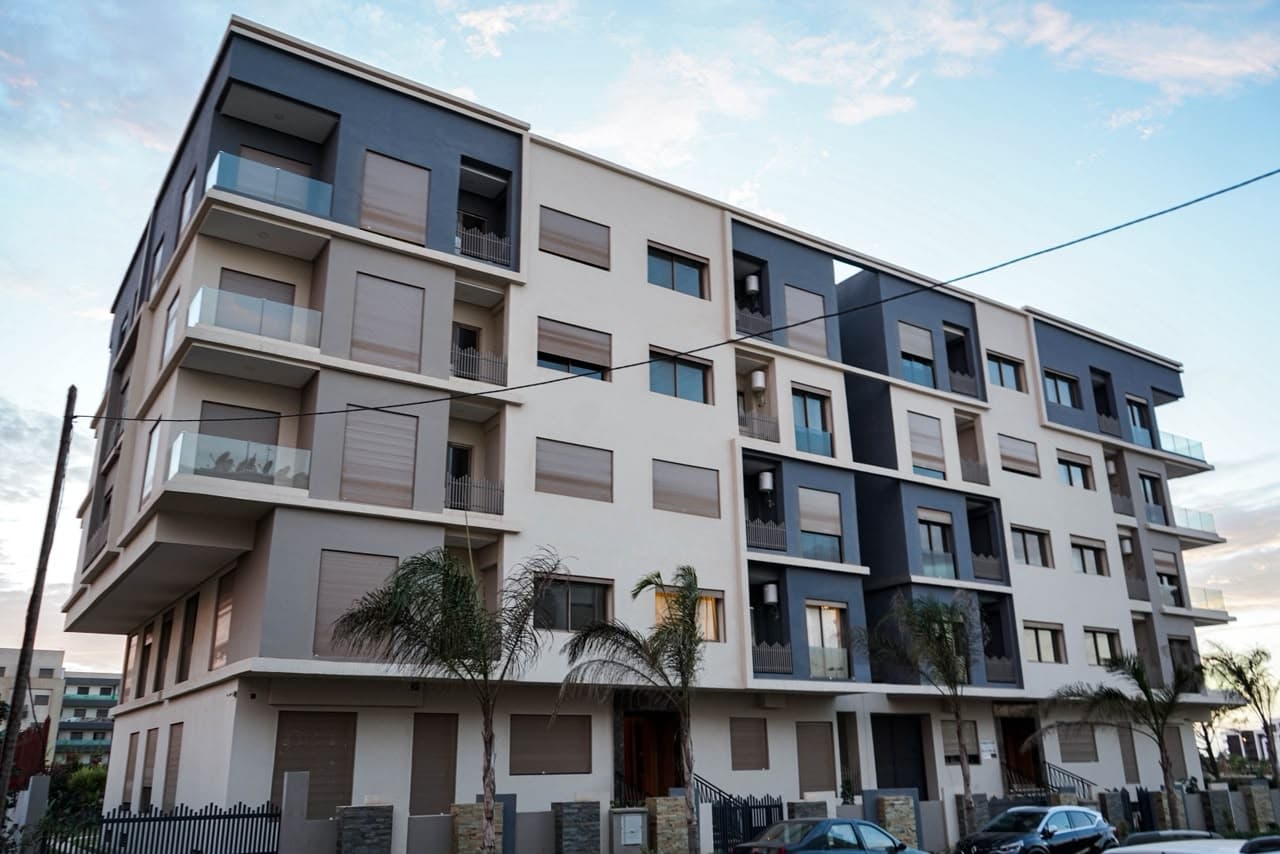 Façade d'Imperial Californie, résidence livrée dans le quartier Californie à Casablanca